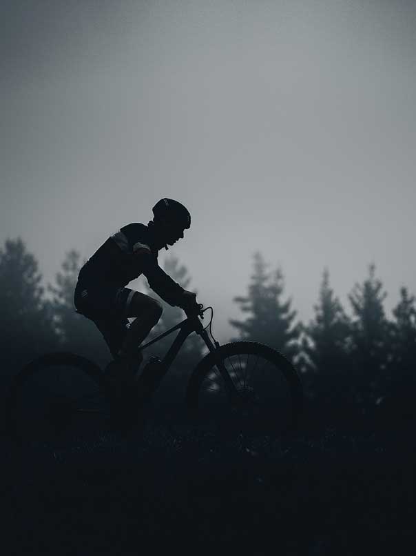 Jean Sulpice en vélo