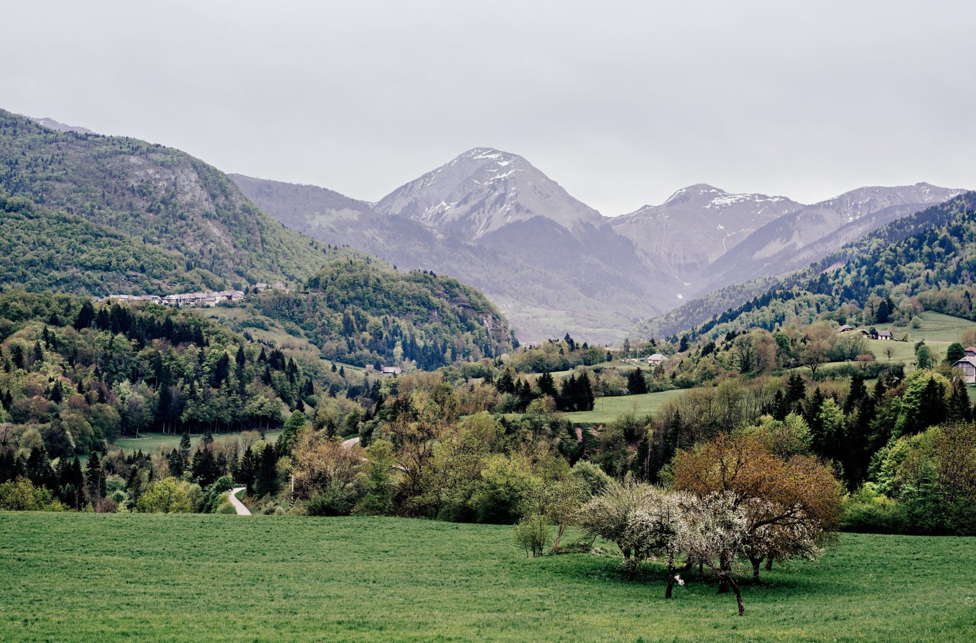 paysage de montagne en savoie